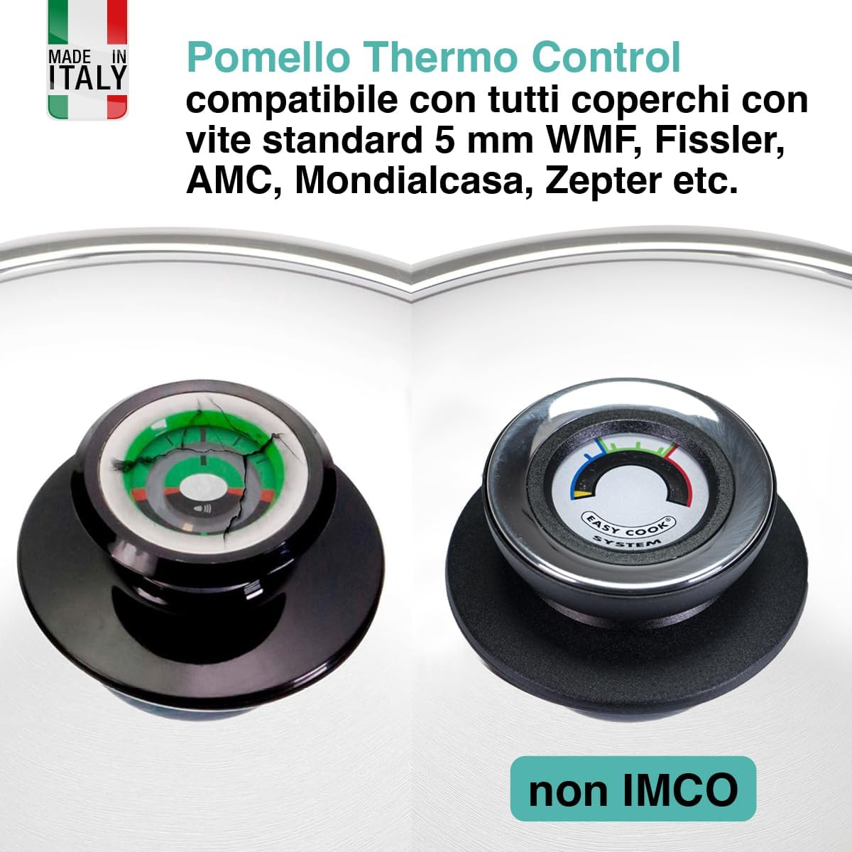1 Pomello Visiotherm filettatura 5 mm