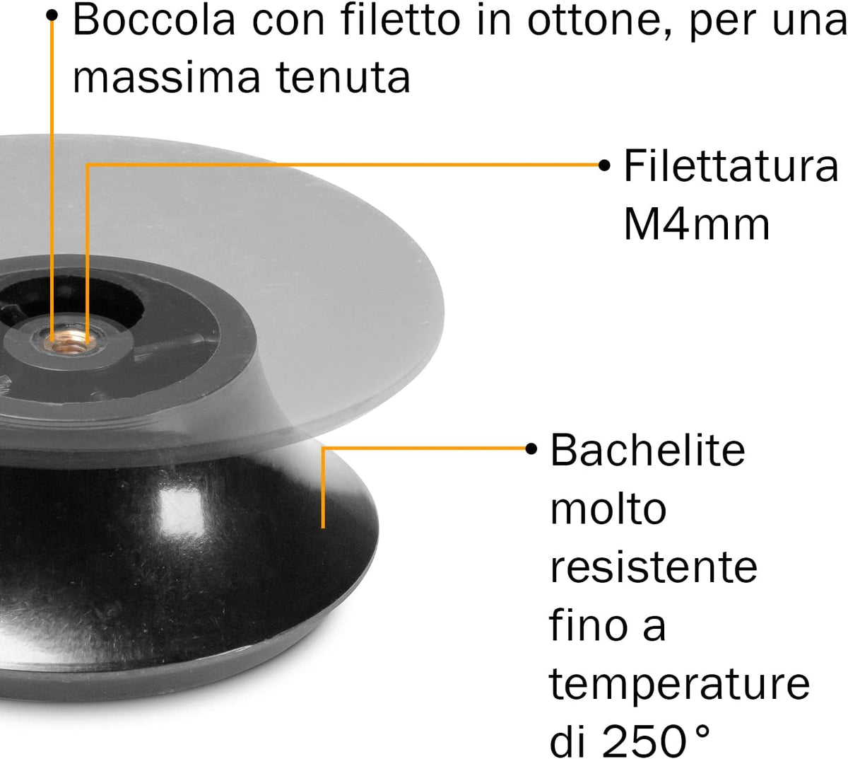2 Pomelli Compatibili IMCO - 4 mm. Con salvadita
