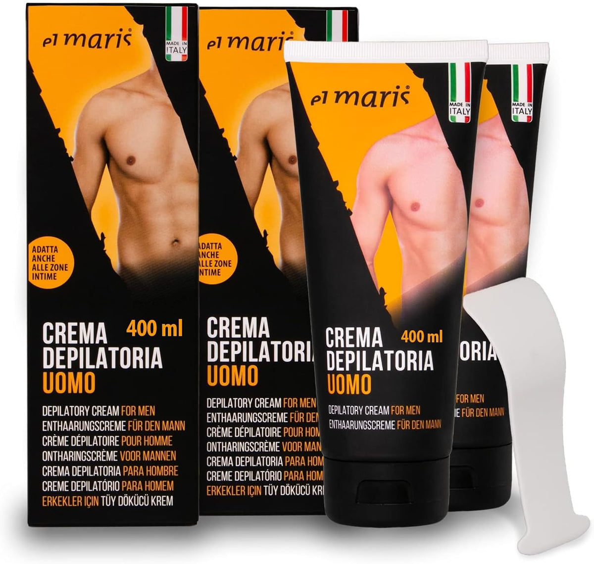 Crema Depilatoria Uomo per corpo e Zone Intime