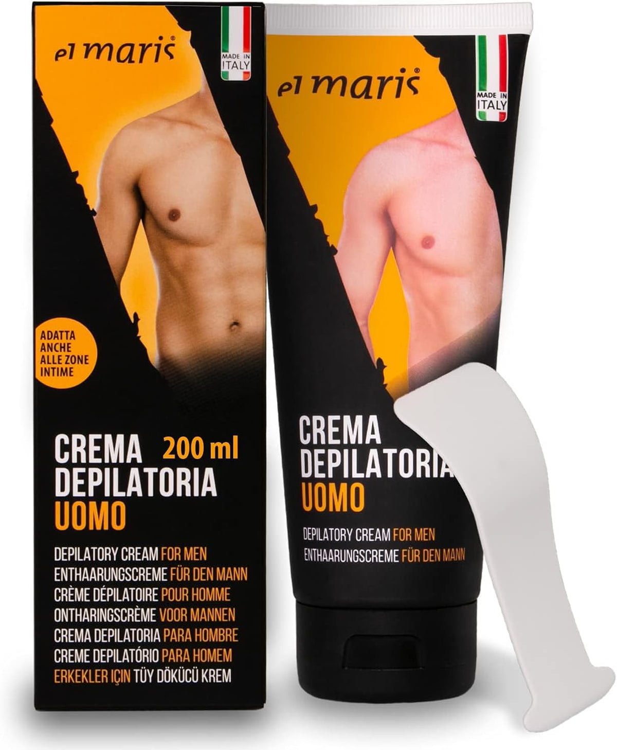 Crema Depilatoria Uomo per corpo e Zone Intime