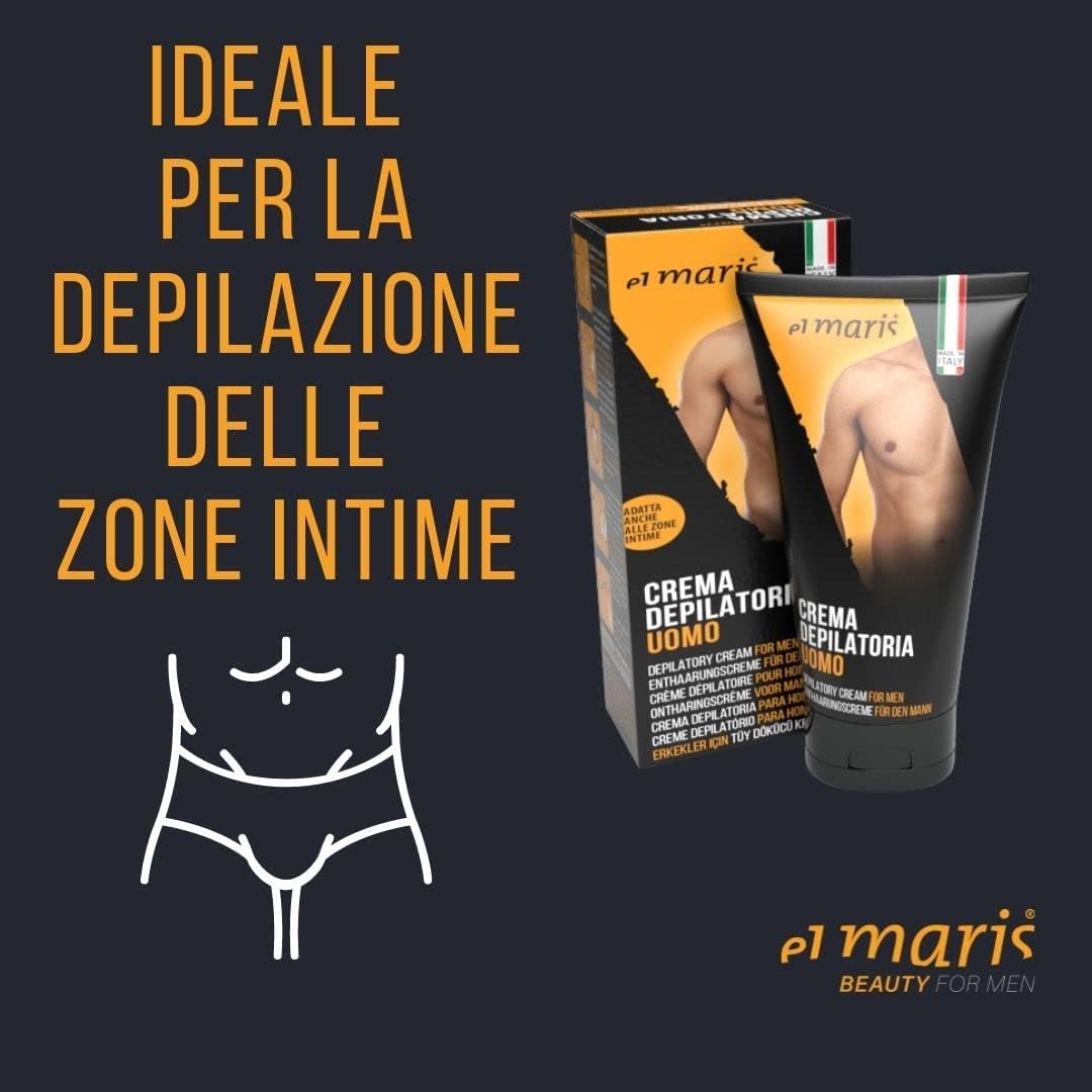 Crema Depilatoria Uomo per corpo e Zone Intime