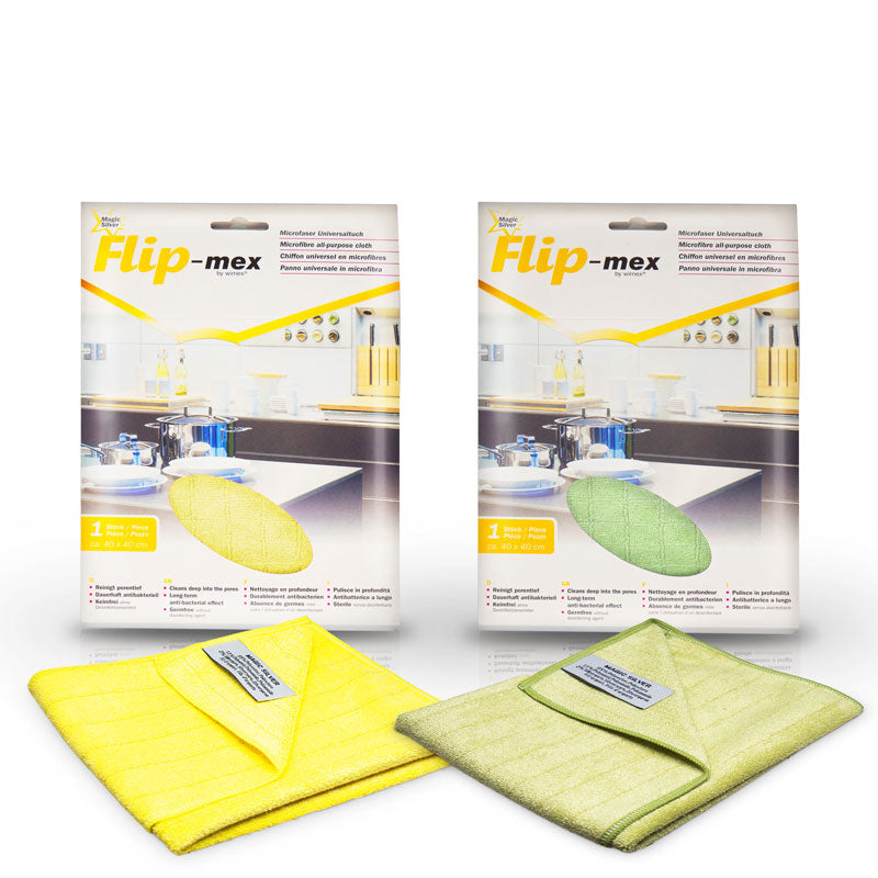 2 Panni in Microfibra Antibatterica Magic Silver 40x40 cm
