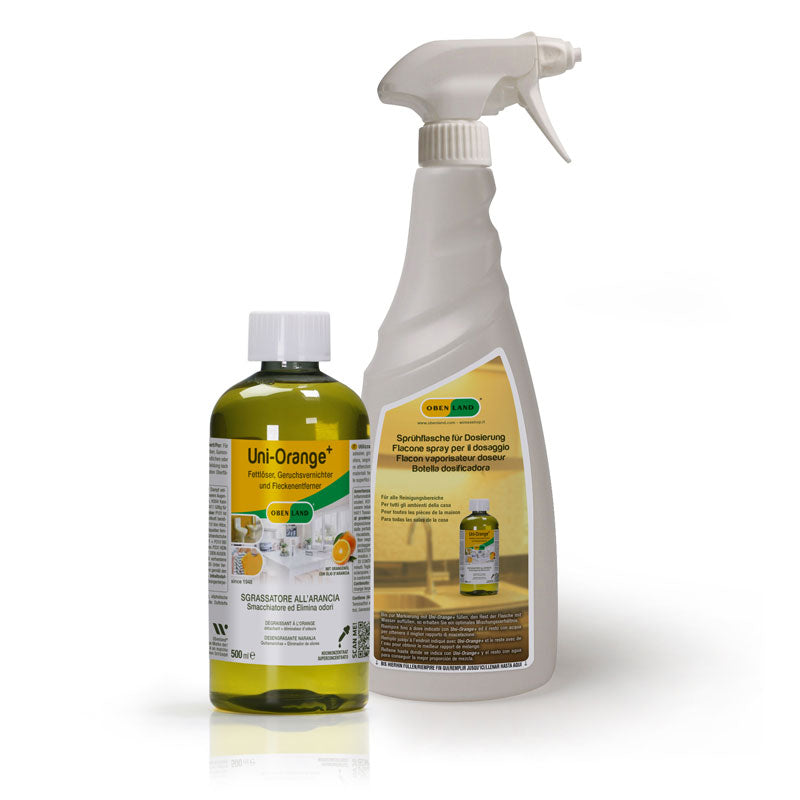 Uni-Orange⁺ sgrassatore concentrato 500ml - con spruzzino