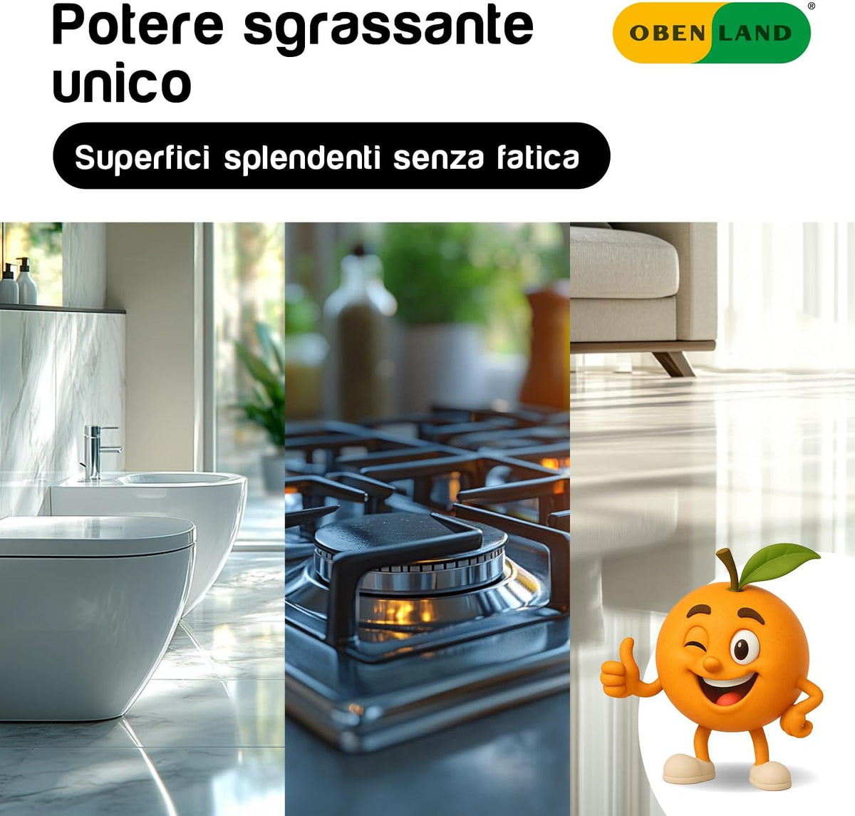 Uni-Orange⁺ sgrassatore concentrato 500ml
