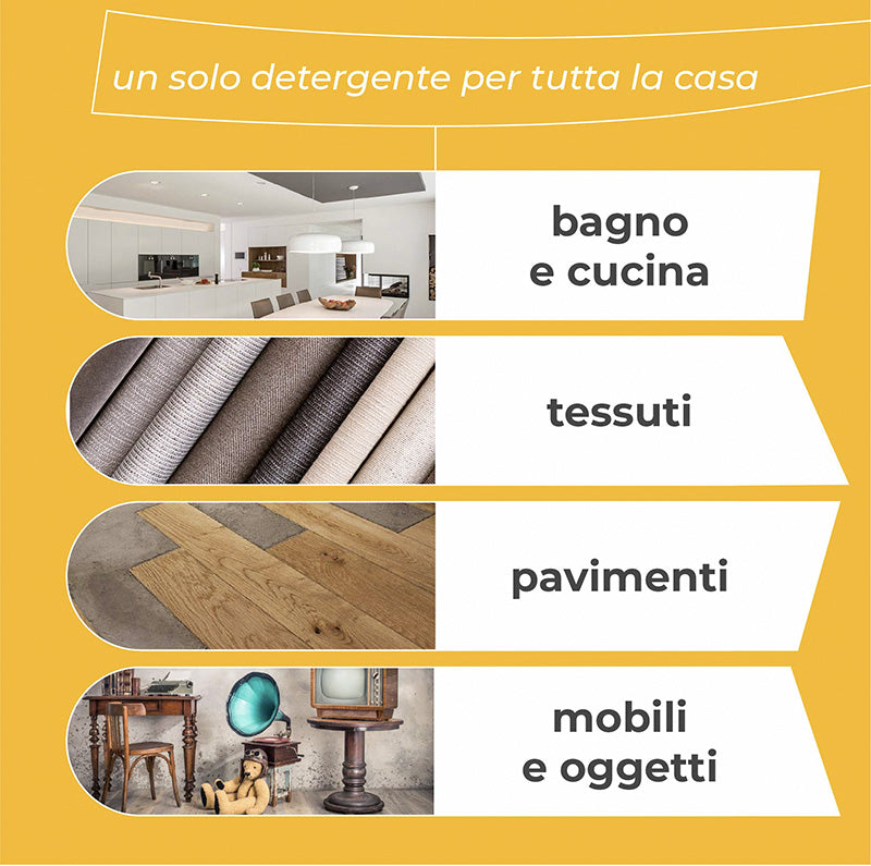Uni-Clean detergente universale concentrato 500 ml - Con spruzzino