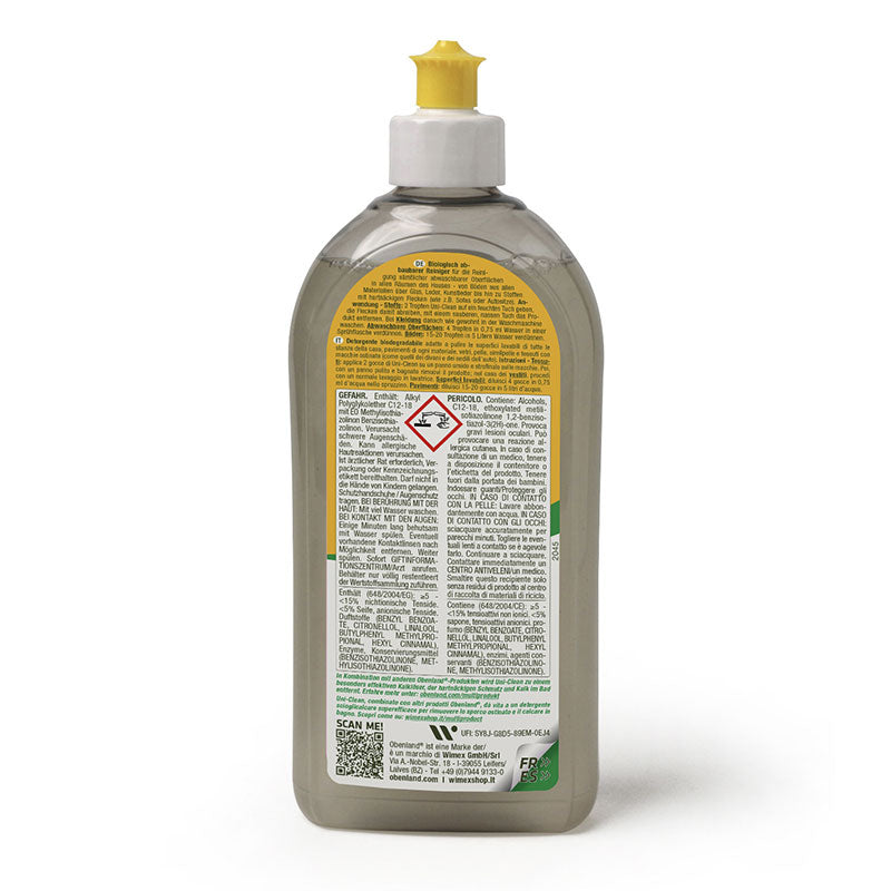 Uni-Clean detergente universale concentrato 500 ml - Con spruzzino