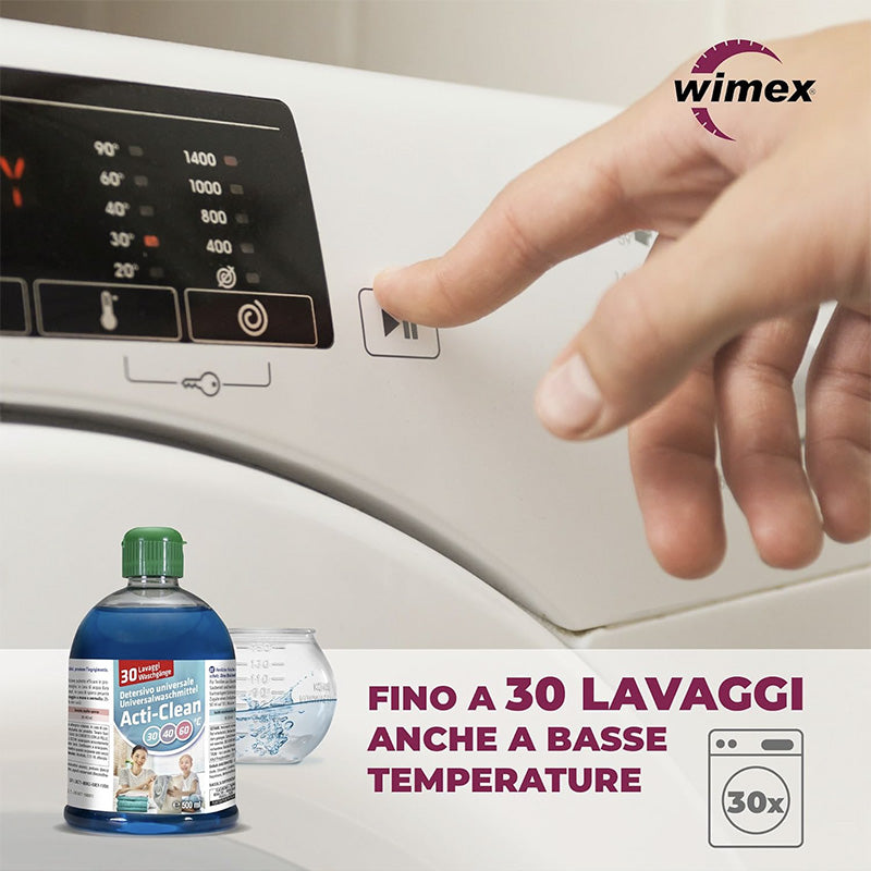 Acti-clean detersivo per bucato. Superconcentrato, con pallina dosatrice. 3 litri