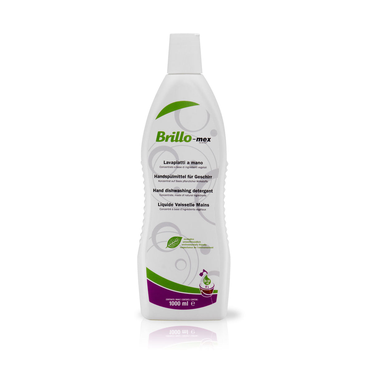 Brillo-mex detergente piatti concentrato - lavaggio a mano. 1 litro