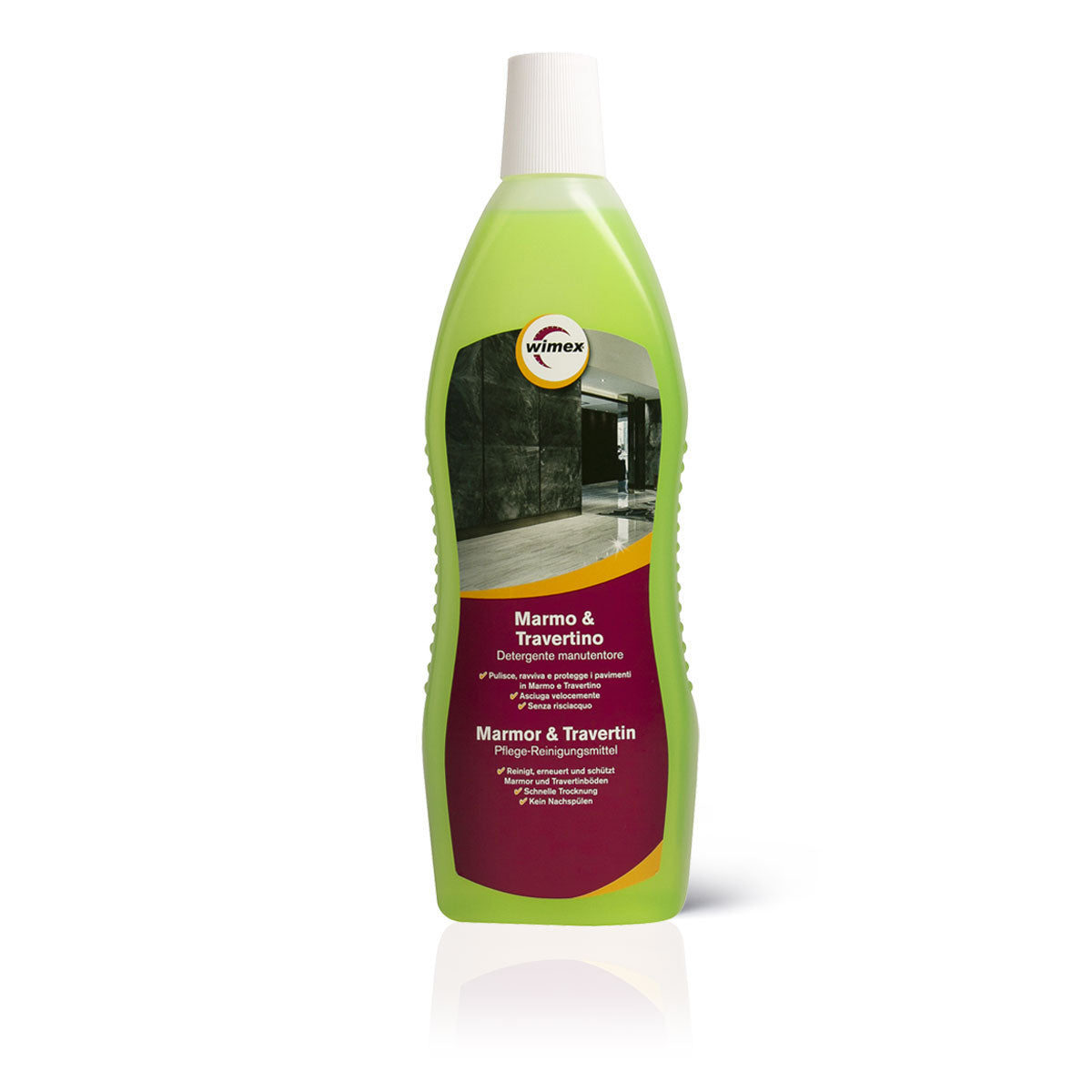 Detersivo pavimenti marmo e travertino. 1 litro