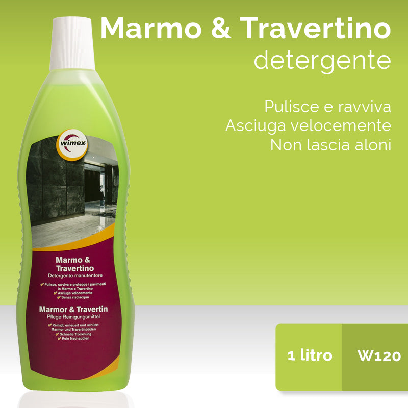 Detersivo pavimenti marmo e travertino. 1 litro