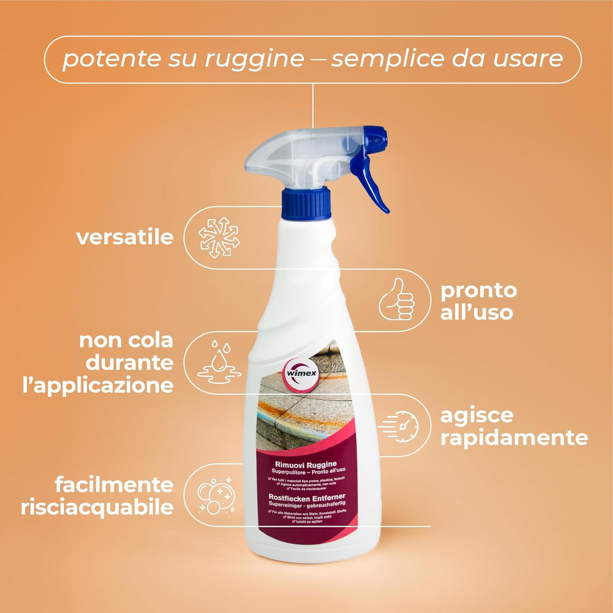 Spray Rimuovi ruggine. 750 ml