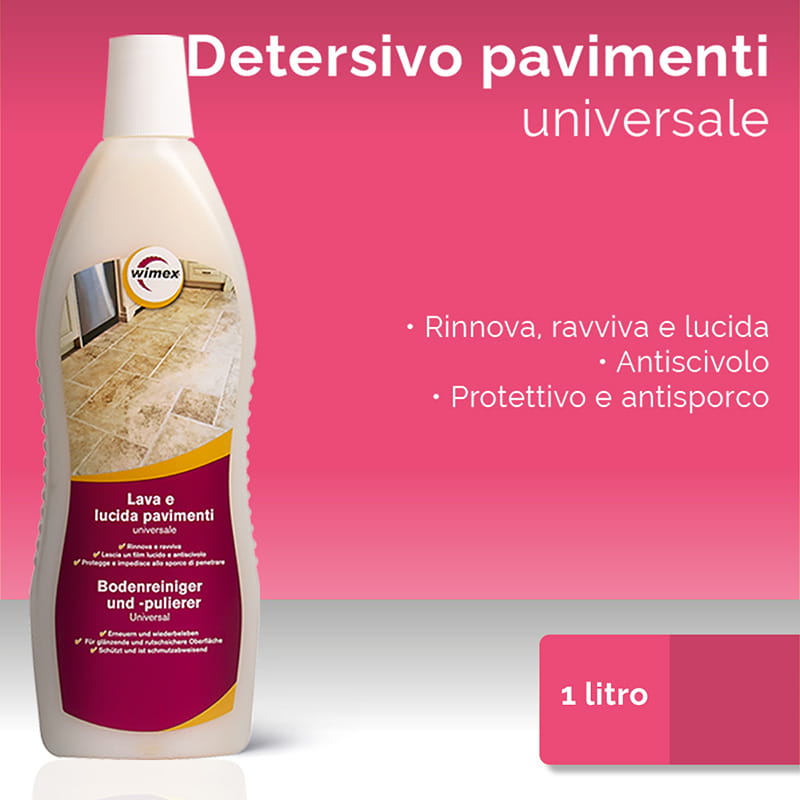 Detersivo pavimenti. Lava e lucida. 1 litro
