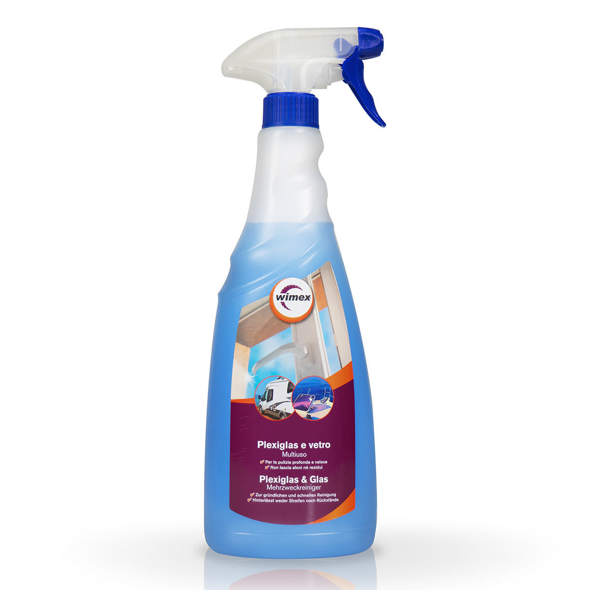 Detergente plexiglas e vetro. 750 ml